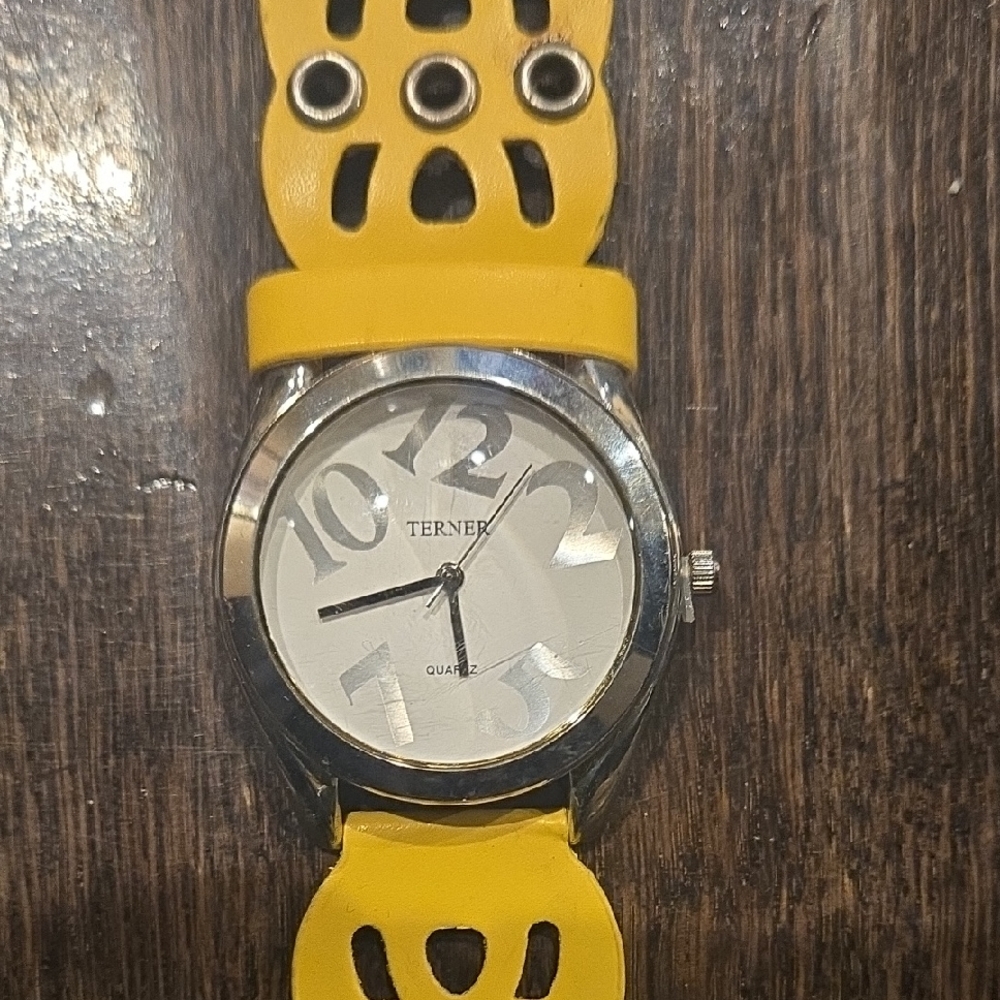 Bijoux Terner Yellow and Silver Women's Watch
